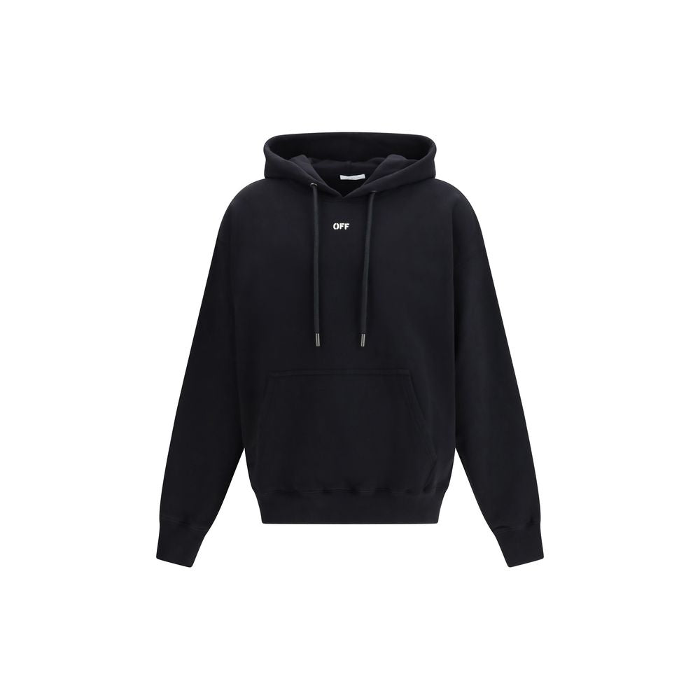 Schwarzes Baumwollsweatshirt
