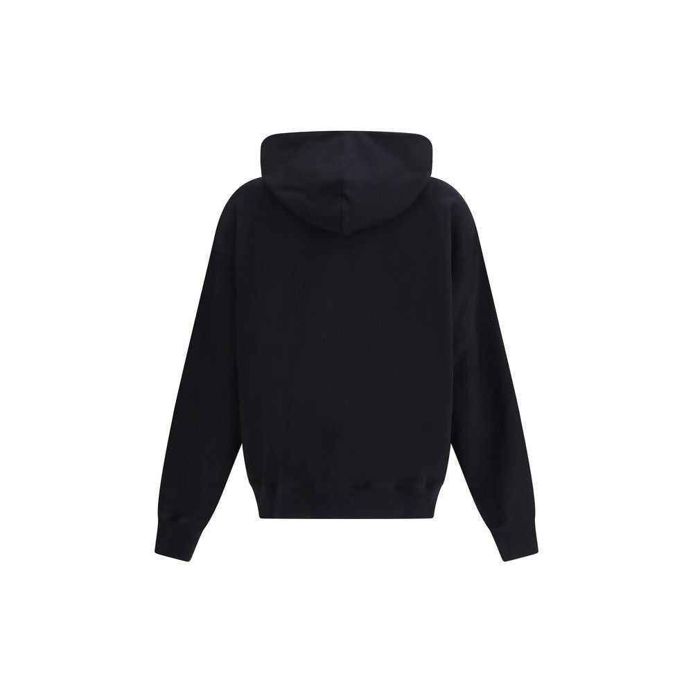 Schwarzes Baumwollsweatshirt