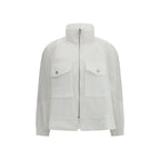 White Polyester Shell Jacket