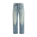 Blue Cotton Relaxed Fit Jeans