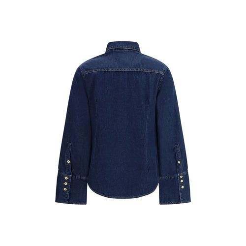 Camicia in denim blu