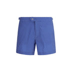 Blue Polyester Short And Mini Shorts