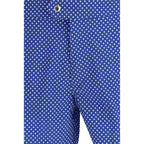 Blue Polyester Short And Mini Shorts