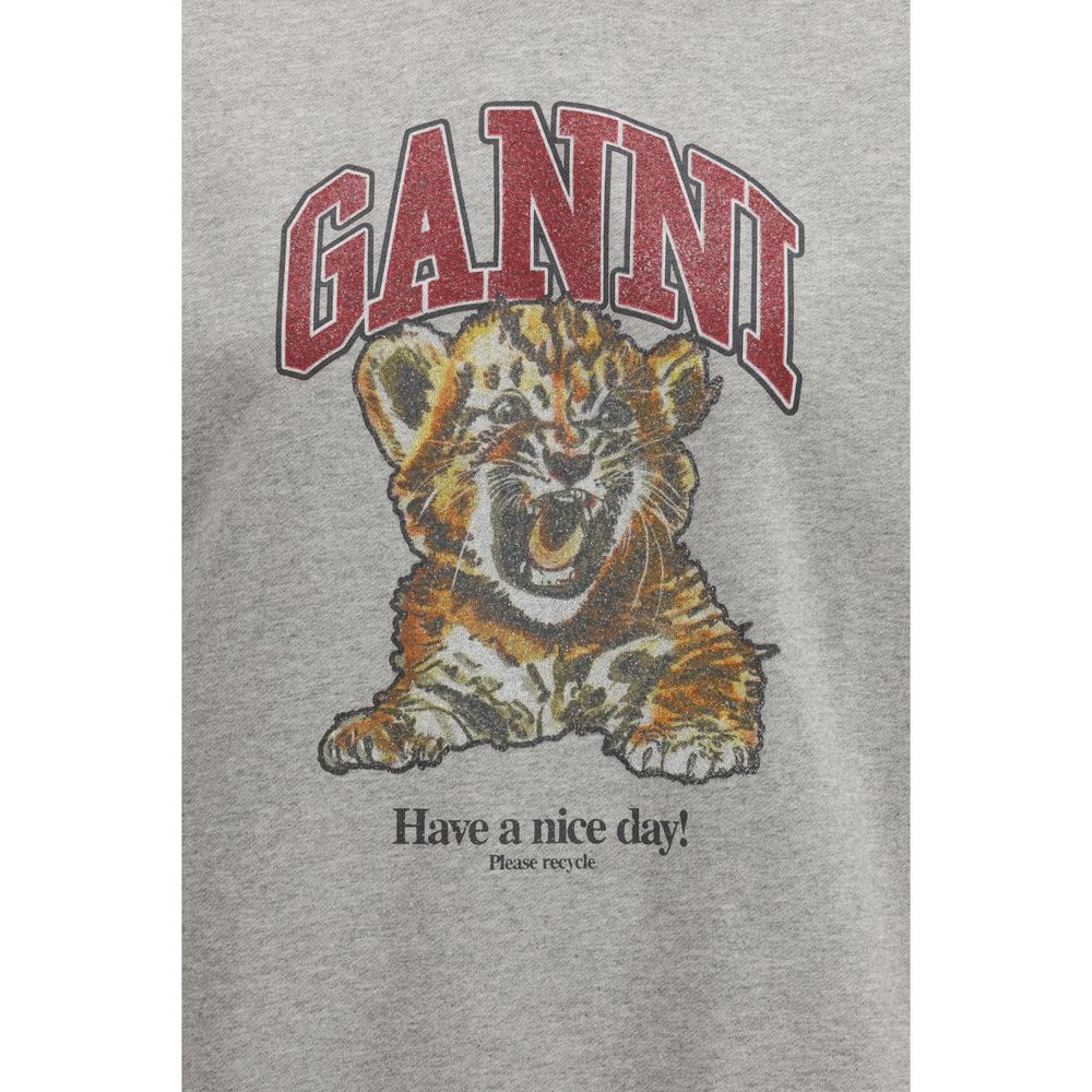 Graues Baumwoll-Sweatshirt