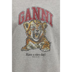Graues Baumwoll-Sweatshirt