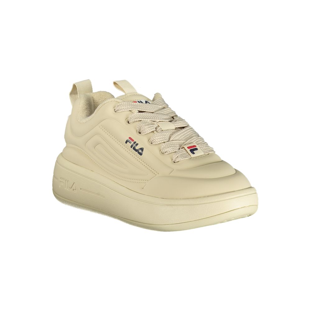 Beige Polyester Women's Sneaker