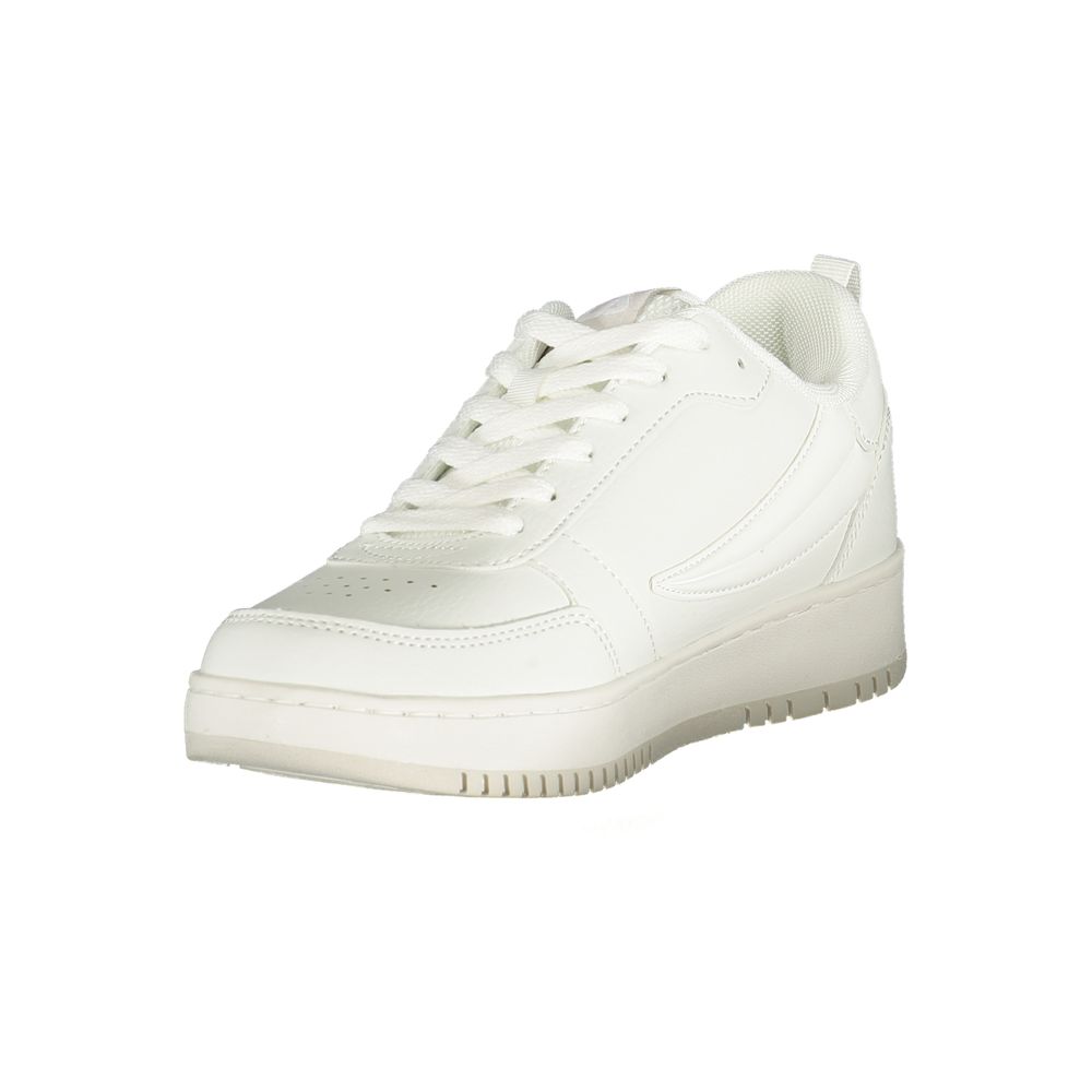 Weißer Damen-Sneaker aus Polyurethan