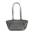 Schwarze Damenhandtasche aus Polyurethan