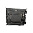 Schwarze Damenhandtasche aus Polyurethan