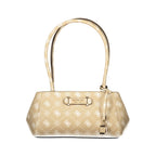 Damenhandtasche aus Polyurethan in Beige