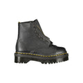 Schwarzer Unisex-Knöchelstiefel aus Leder