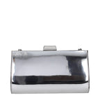 Clutchbag aus grauem Leder