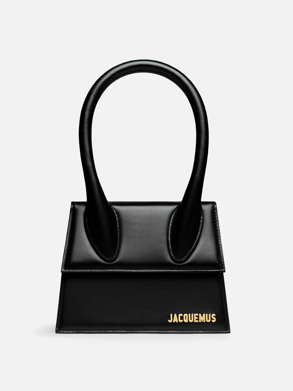 Schwarze Le Chiquito Moyen Tasche aus Leder