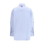 Blue Cotton Pattern Shirt