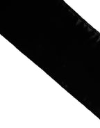 Schwarzer Viskose-Satin-Taillengürtel für Damen