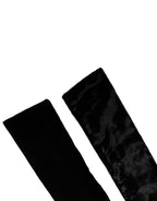 Schwarzer Viskose-Satin-Taillengürtel für Damen