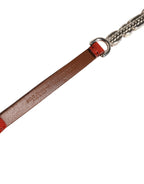 Rot-Samt-Kristallketten-Gürtel