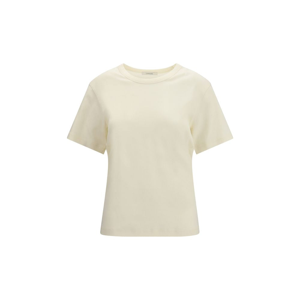 T-shirt in cotone beige