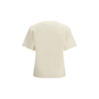 T-shirt in cotone beige