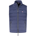 Blaue Polyester Weste für Herren