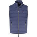 Blaue Polyester Weste für Herren