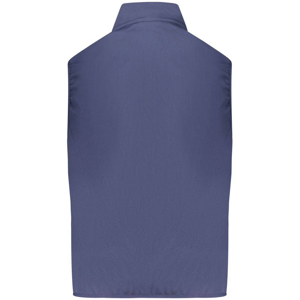 Blaue Polyester Weste für Herren