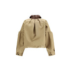 Beige Cotton Bomber