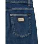 Blue Cotton Skinny Jeans