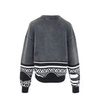 Schwarzes Baumwollsweatshirt
