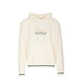 Weißer Baumwoll-Hoodie