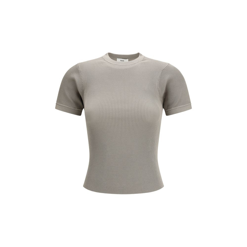 Maglietta in Seta Beige