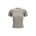 Maglietta in Seta Beige