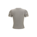 Maglietta in Seta Beige