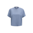 Blaues Baumwoll-T-Shirt