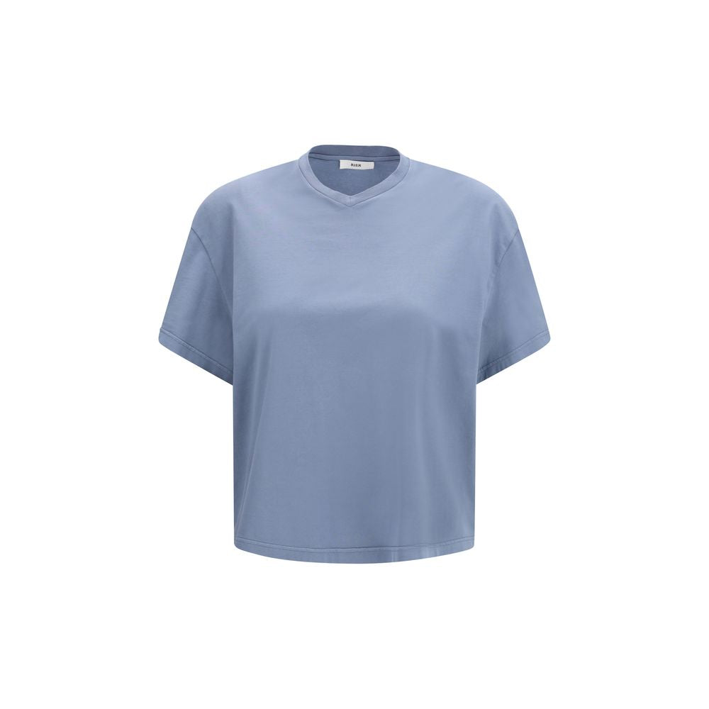 Blaues Baumwoll-T-Shirt
