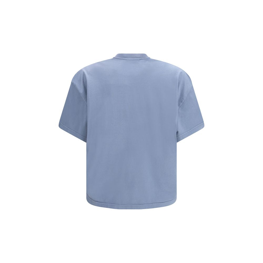 Blaues Baumwoll-T-Shirt