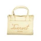 Beige Cotton Women Handbag