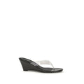 Black Pvc Flip-Flop Sandals