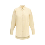 Camicia di cotone beige