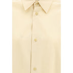 Camicia di cotone beige