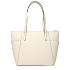 Beige Leder-Schultertasche