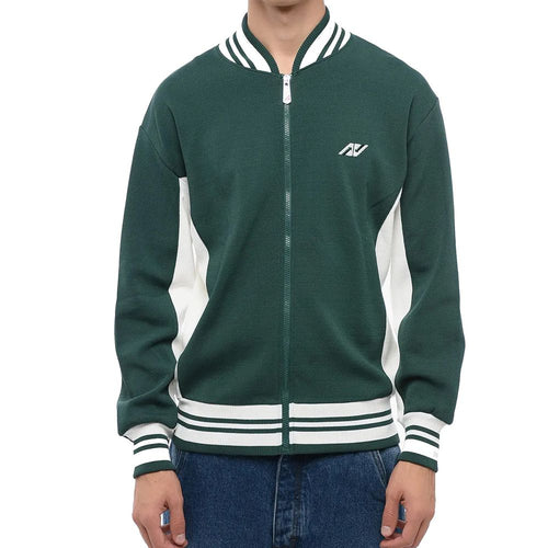 Zweifarbige Nylon-Bomberjacke