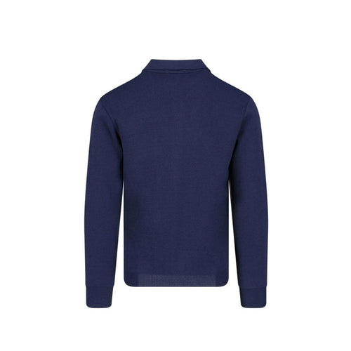 Blauer Nylon-Cardigan