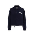 Blue Polyester Shell Jacket