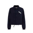 Blue Polyester Shell Jacket