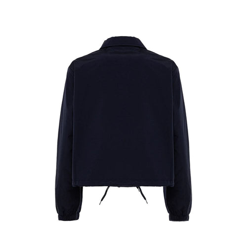 Blaue Polyester-Shelljacke