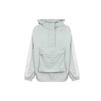 Blaue Nylon-Shell-Jacke
