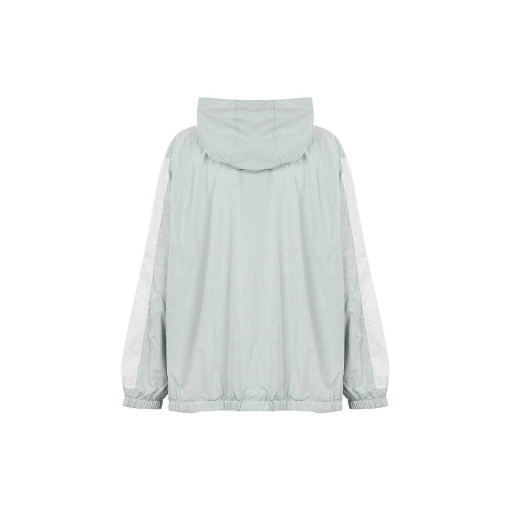 Blaue Nylon-Shell-Jacke