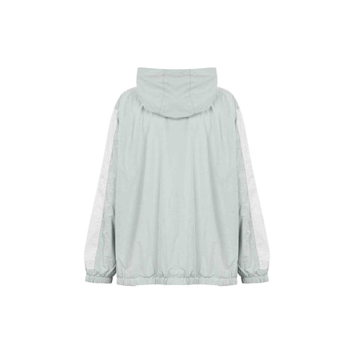Blaue Nylon-Shell-Jacke
