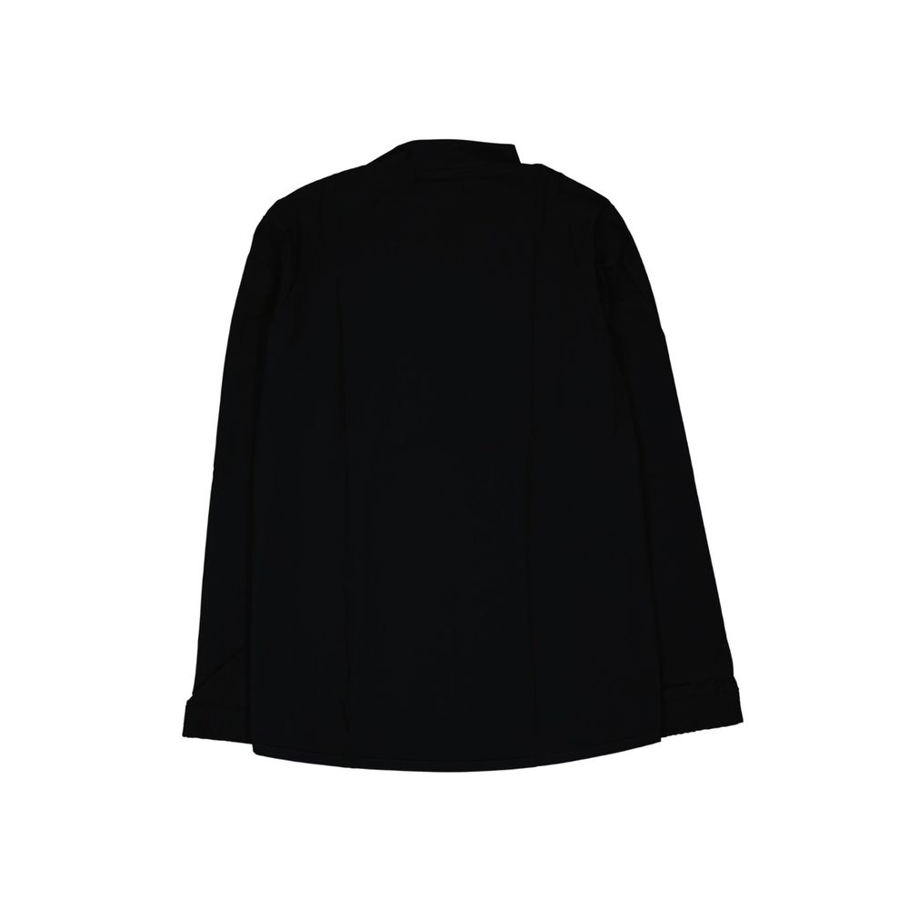 Schwarzes Elastan-Sweatshirt